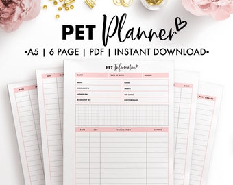 Planify Pro, A5, Pet Planner