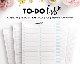 Planify Pro, Classic HP, To-Do Lists, Baby Blue