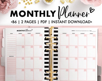 Planify Pro, B6, Monthly Planner