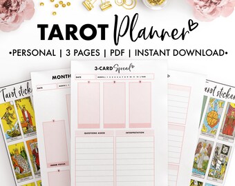 Printable Tarot and Rune Planner Bundle Planner Insert - Etsy