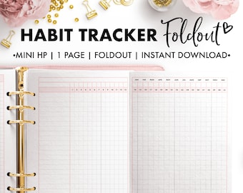 Planify Pro, Mini HP, Habit Tracker Foldout