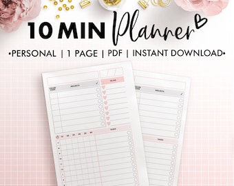 Planify Pro, Personal, 10 Min Planner