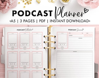 Planify Pro, A5, Podcast Planner