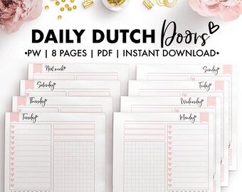 Planify Pro, Personal Wide, Daily Dutch Doors