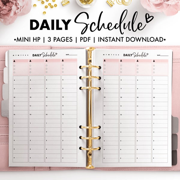 Planify Pro, Mini HP, Daily Schedule (Homeschool Planner)