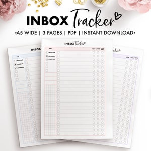 Planify Pro, A5 Wide, Inbox Tracker