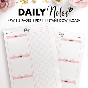Planify Pro, Personal Wide, Daily Notes