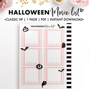 Planify Pro, Classic HP, Halloween Movie List