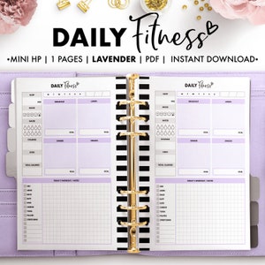 Planify Pro, Mini HP, Daily Fitness, Lavender