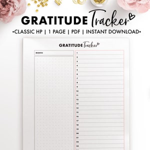 Planify Pro, Classic HP, Gratitude Tracker