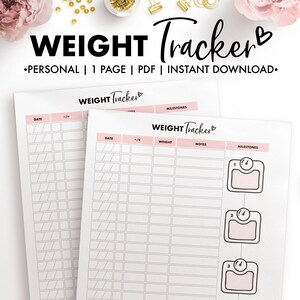 Planify Pro, Personal Size, Weight Tracker