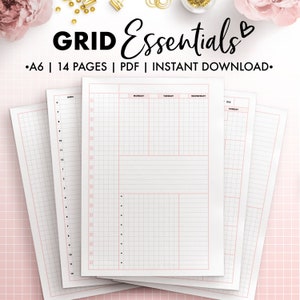 Planify Pro, A6, Grid Essentials, collection Simple Essentials