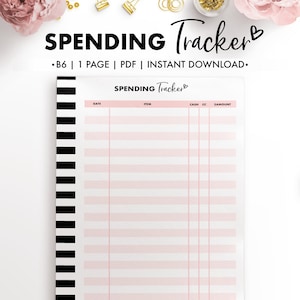 Planify Pro, B6, Spending Tracker