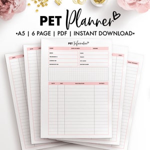 Planify Pro, A5, Pet Planner