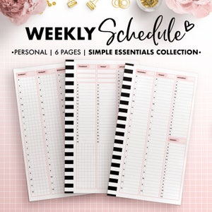 Planify Pro, Personal Size, Weekly Schedule