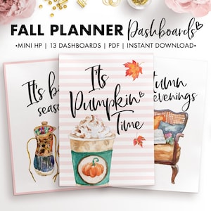 Mini HP, Fall Planner Dashboards