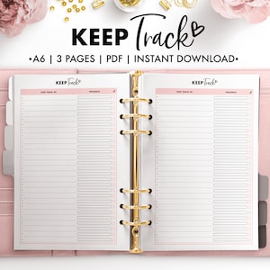 Planify Pro, A6, Keep Track