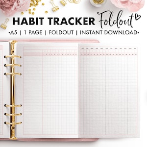 Planify Pro, A5, Habit Tracker Foldout