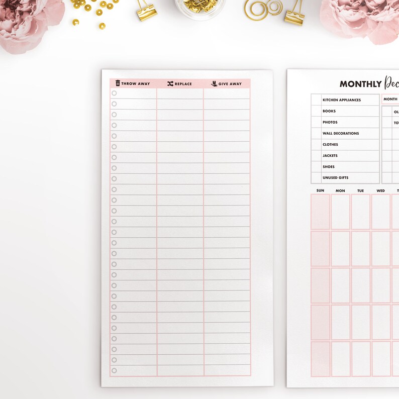 Personal Monthly Declutter - Etsy