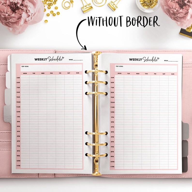 Mini HP Weekly Planner Etsy