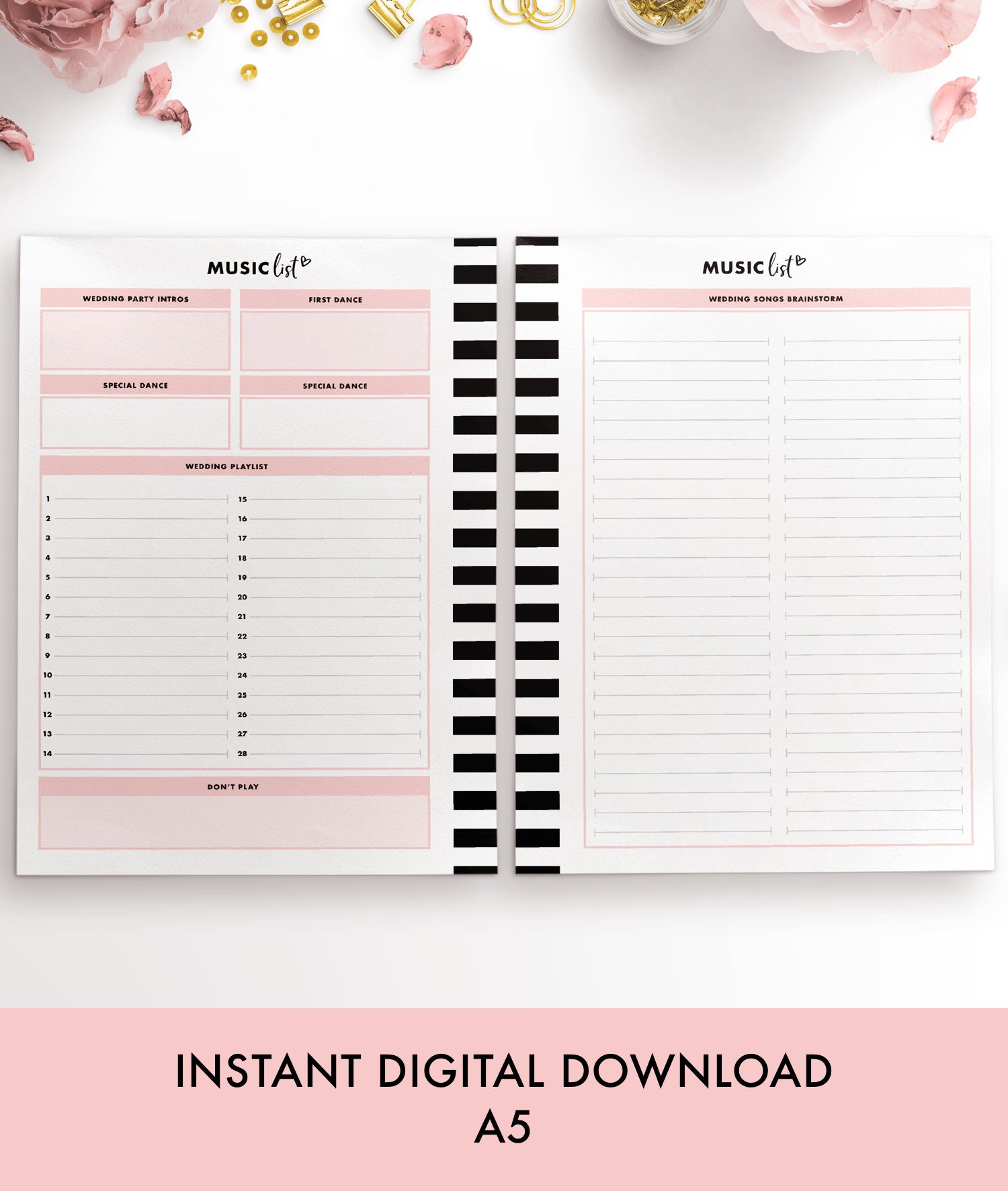 A5 Wedding Planner Etsy
