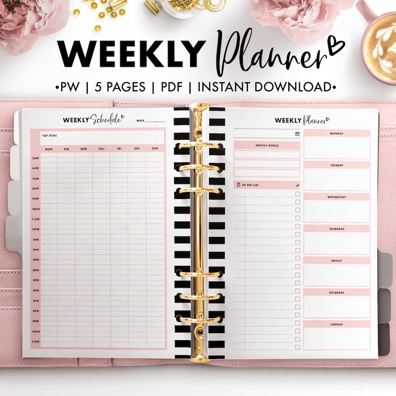 Personal Wide Planner Essentials Etsy