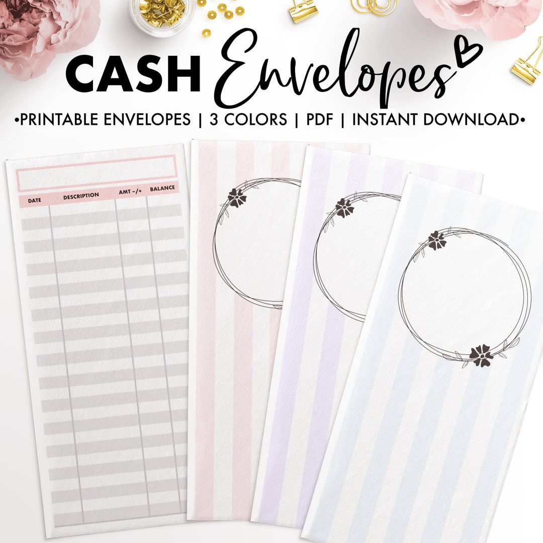 Cash Envelopes Printable Envelope - Etsy