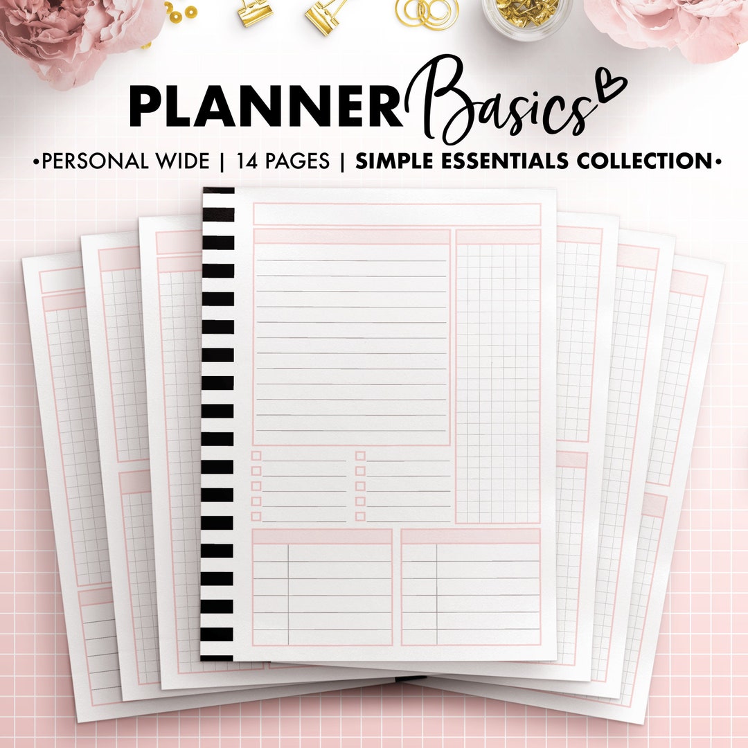 Planify Planner Planify Pro, Personal Wide, Planner Basics - Etsy