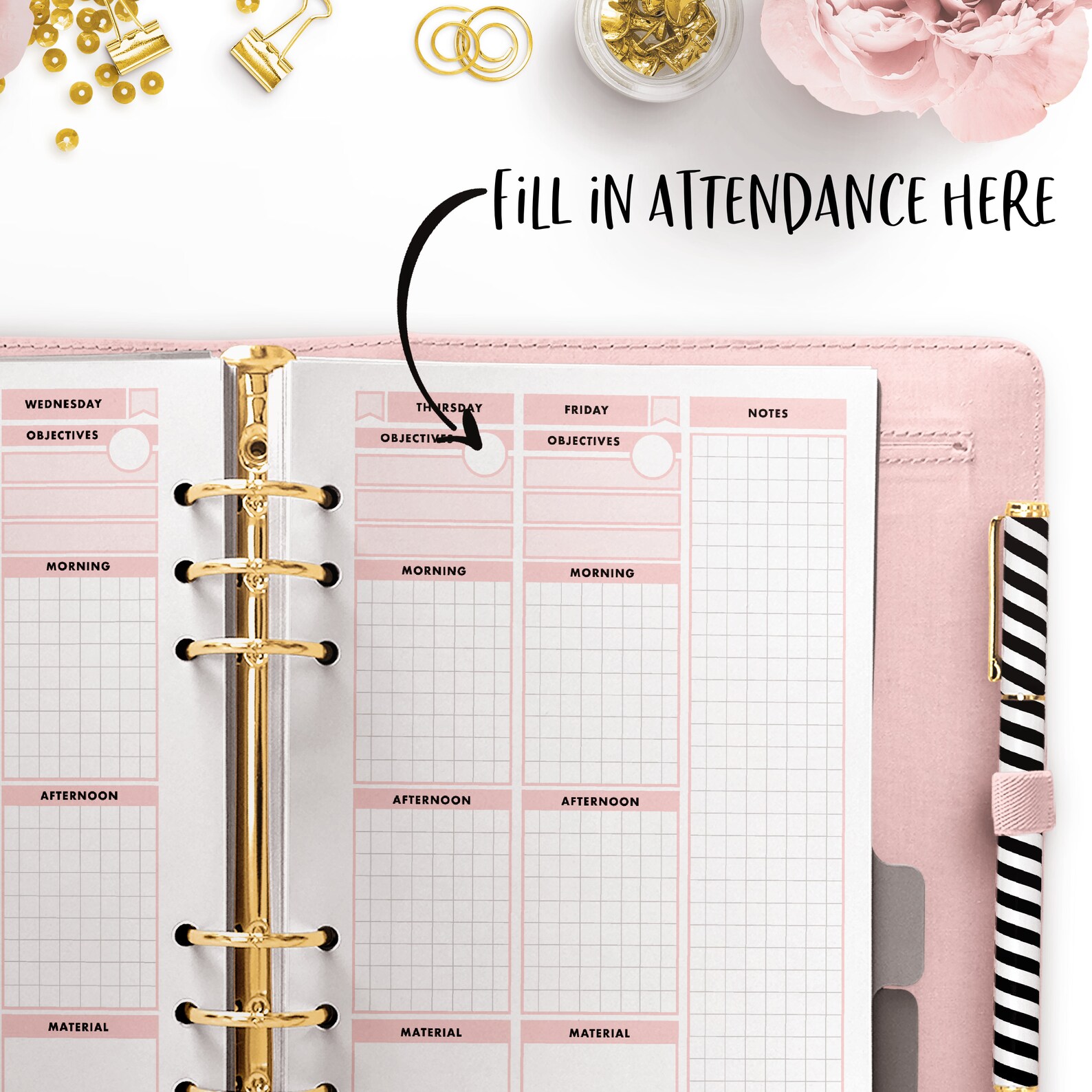 A5 Teacher Planner Etsy