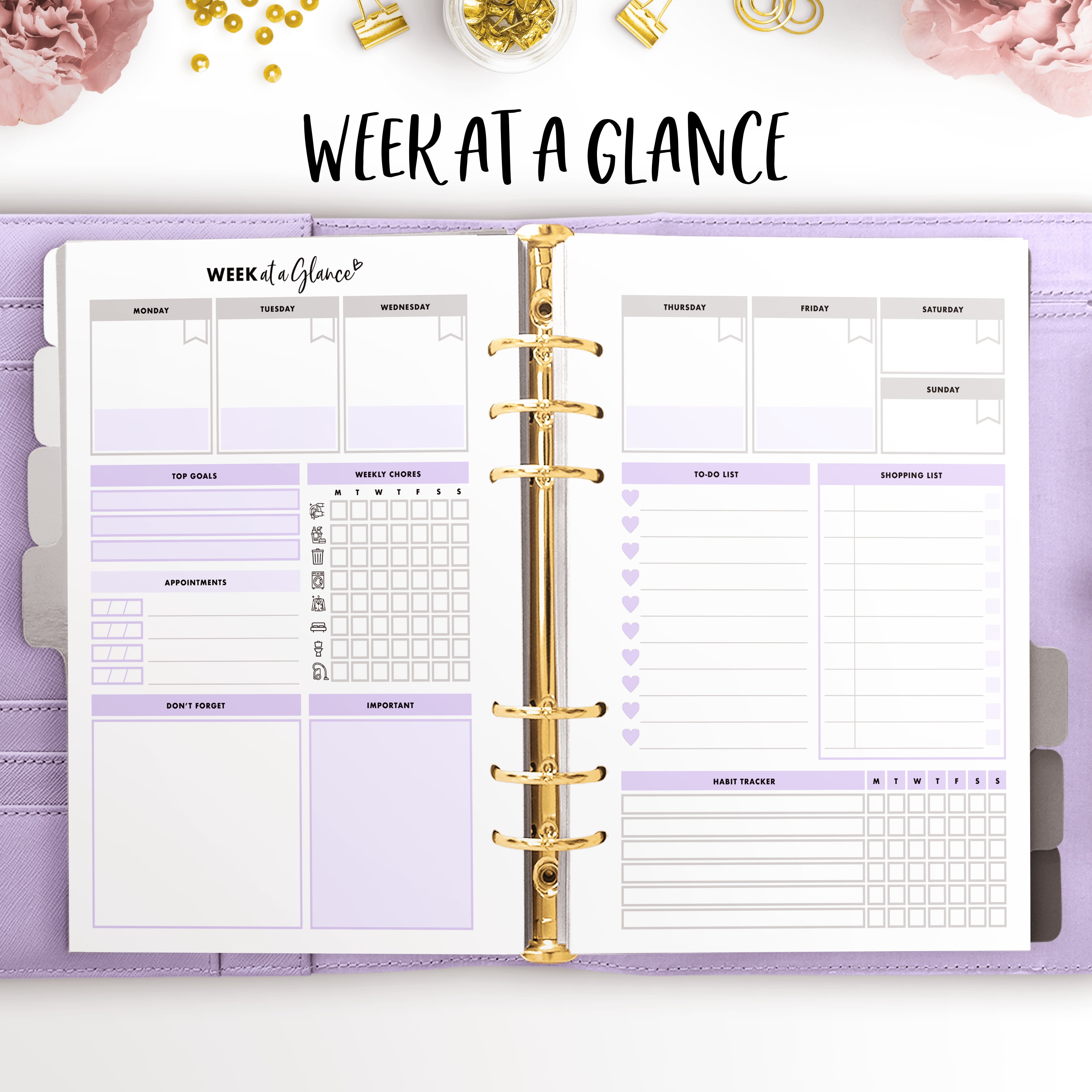 A5 Dutch Doors Lavender - Etsy