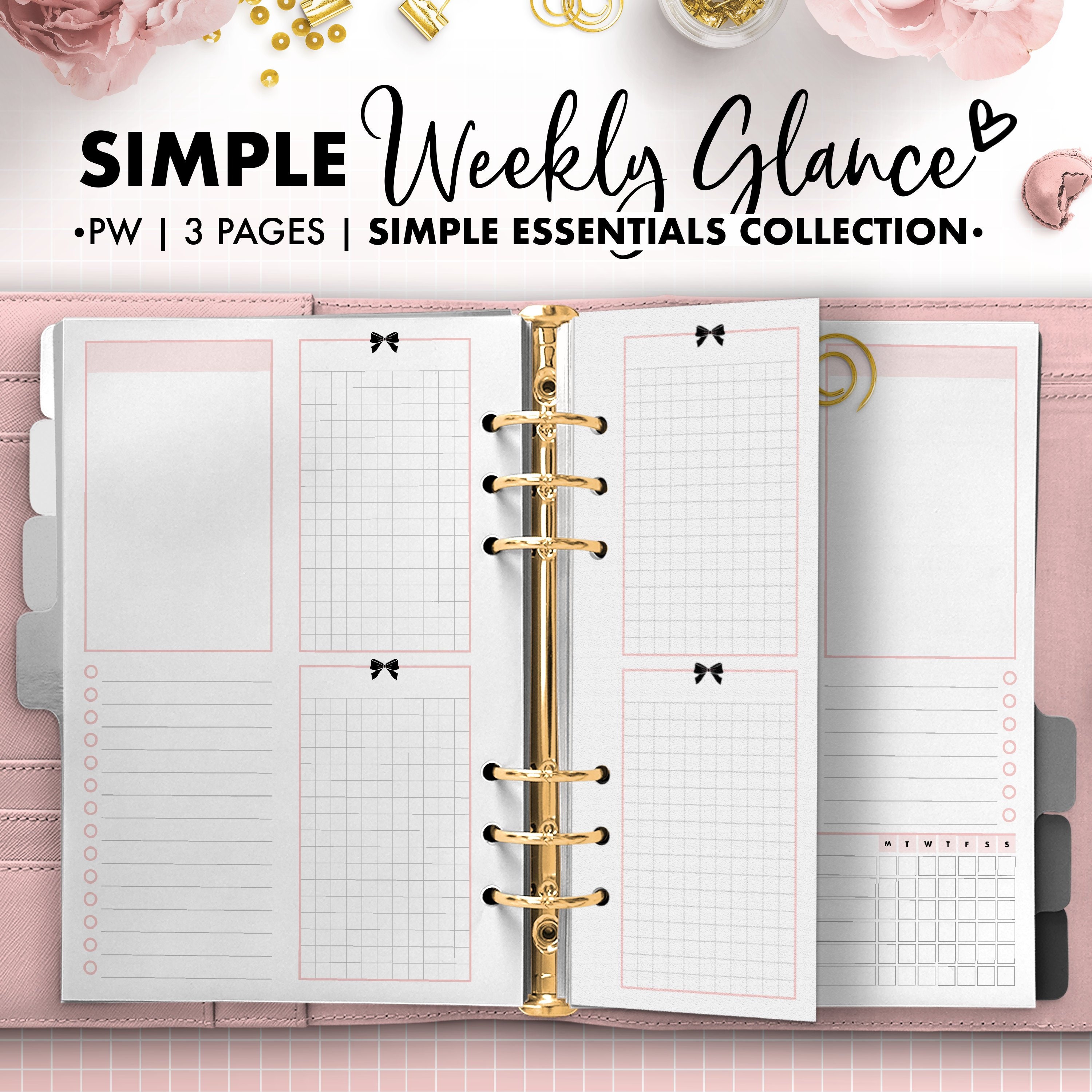 Simple week. Simple week. Schedule printable. Simple budget. Plan for the english week.