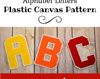 Kunststoff Alphabet Muster ~ 26 Kunststoff Buchstaben Muster ~ Instant PDF Download ~ Kunststoff Buchstaben Muster PDF