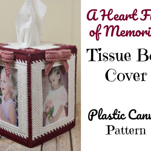 PATTERN: Quilted Tissue Box Cover 1 in Plastic Canvas - Etsy