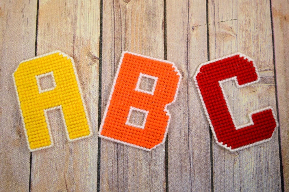 Plastic Canvas Alphabet Pattern and Numbers Bundle 26 Etsy