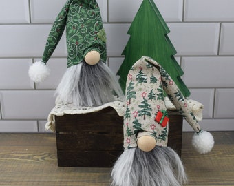 Christmas DIY Gnome Kit, DIY Tier Tray Decor, Christmas Tree Gnome Making Kit, Craft Kit for Adults,  DIY Shelf Sitter, Unfinished Gnome