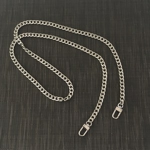 Bag chain, cell phone chain, bag handle, gold, silver, gun metal anthracite crossbody bag chain shoulder strap 100 cm 140 cm image 6