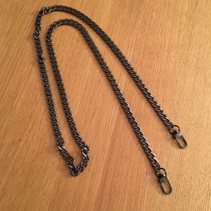 Bag chain, cell phone chain, bag handle, gold, silver, gun metal anthracite crossbody bag chain shoulder strap 100 cm 140 cm image 3