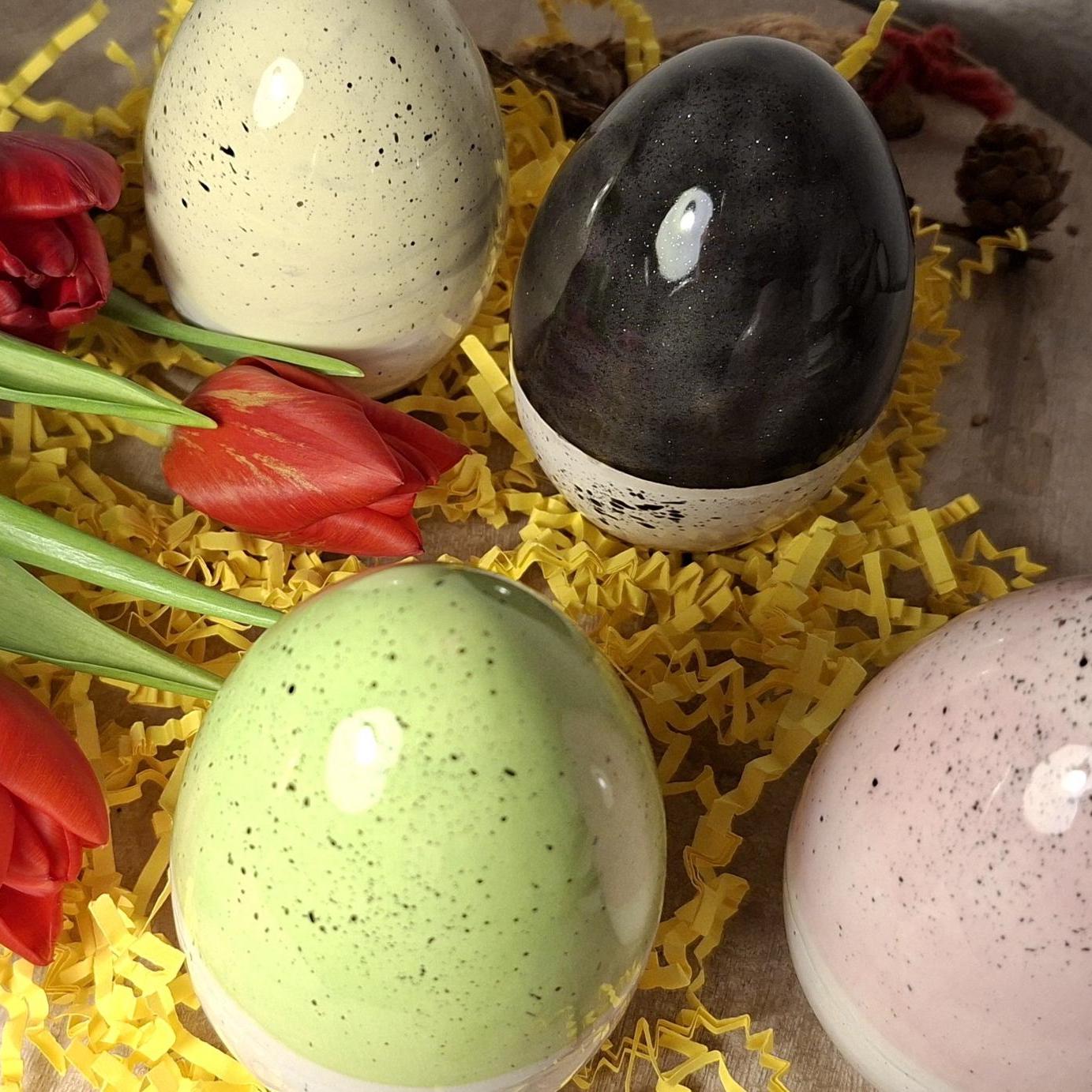 24 Stück Ostereier Zum Aufhängen – Bunte Osterdeko Outdoor Mit 12 Verschiedenen Mustern