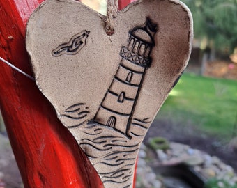 Ceramic heart/wind chime - Baltic Sea love
