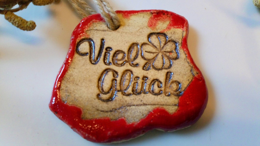Ceramic Gift Tags Good Luck Etsy