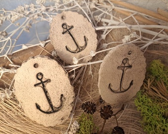 Ceramic Easter egg with anchor