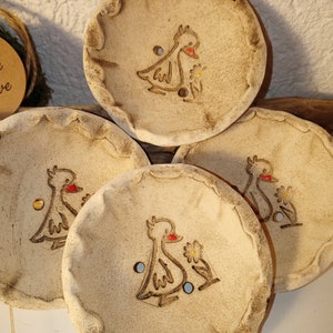 Keramik Seifenschale mit Ente