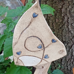 Ceramic boat/wind chime