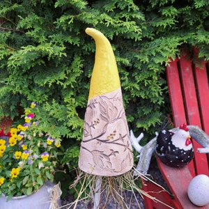 Handmade ceramic insect hotel / flowerbed plug