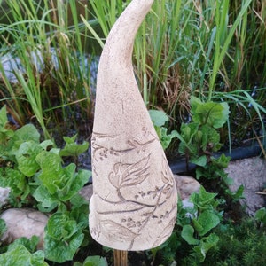Handmade ceramic insect hotel / flowerbed plug