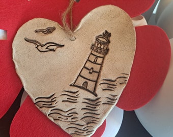 Large ceramic heart-Baltic Sea love