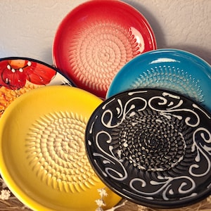 Handmade ceramic grater