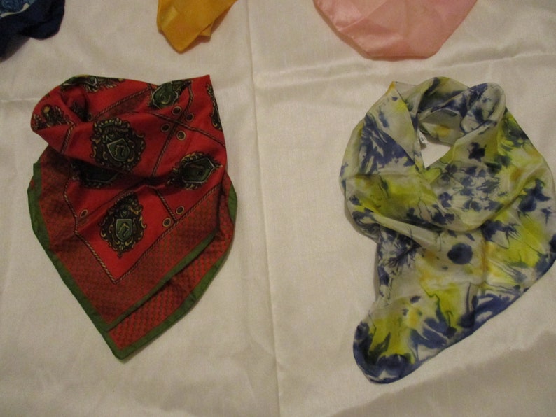 5 vintage Schals / Nicki-Tücher Bandanas Bild 3