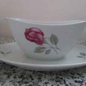 Sauciere Rose Wunsiedel Porzellan Schale vintage german bavarian