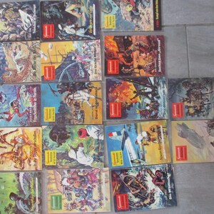 17 issues, exciting stories, issues 49 - 80, from approx., 1955, vintage, magazine, boys, adventure, collections, Rufer-Verlag